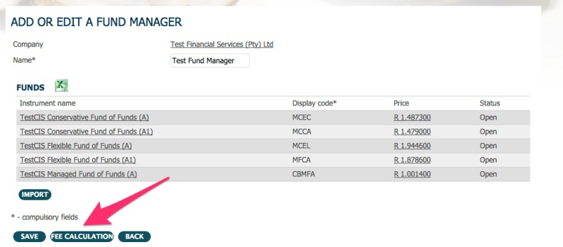 fee calculation