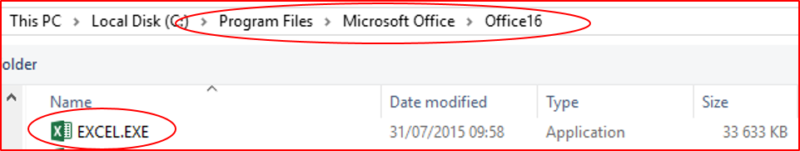 Navigate Microsoft Excel