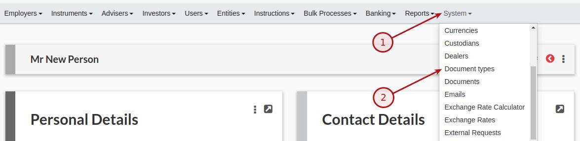 Compliance Requirement Document Types