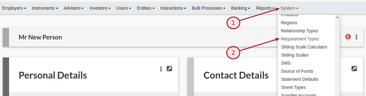 Compliance Requirement Document Types