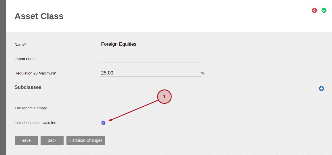 Foreign Holdings Excess Fee