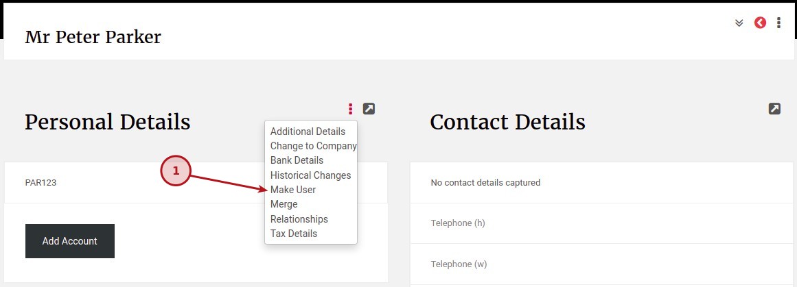 Setting Permissions on a User