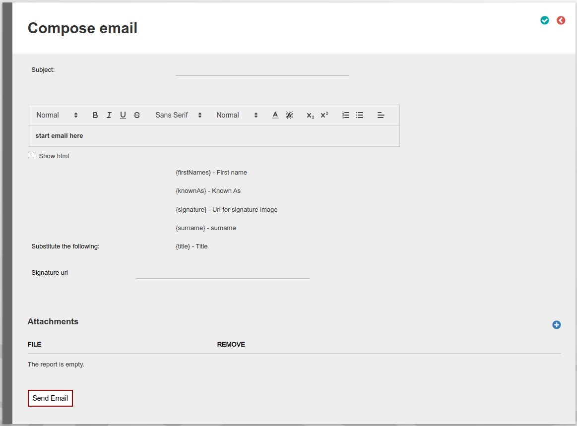 Compose Email
