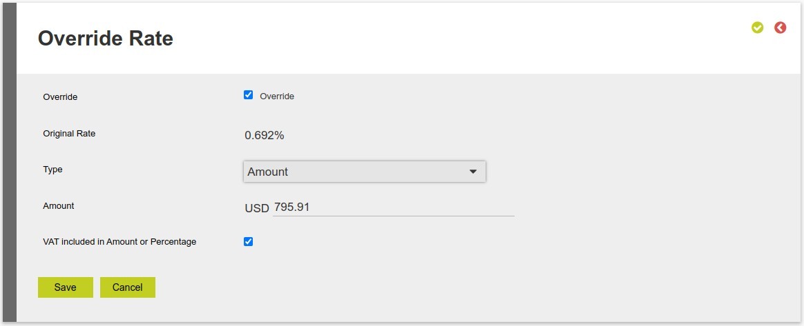 Override Initial platform and Initial adviser fees