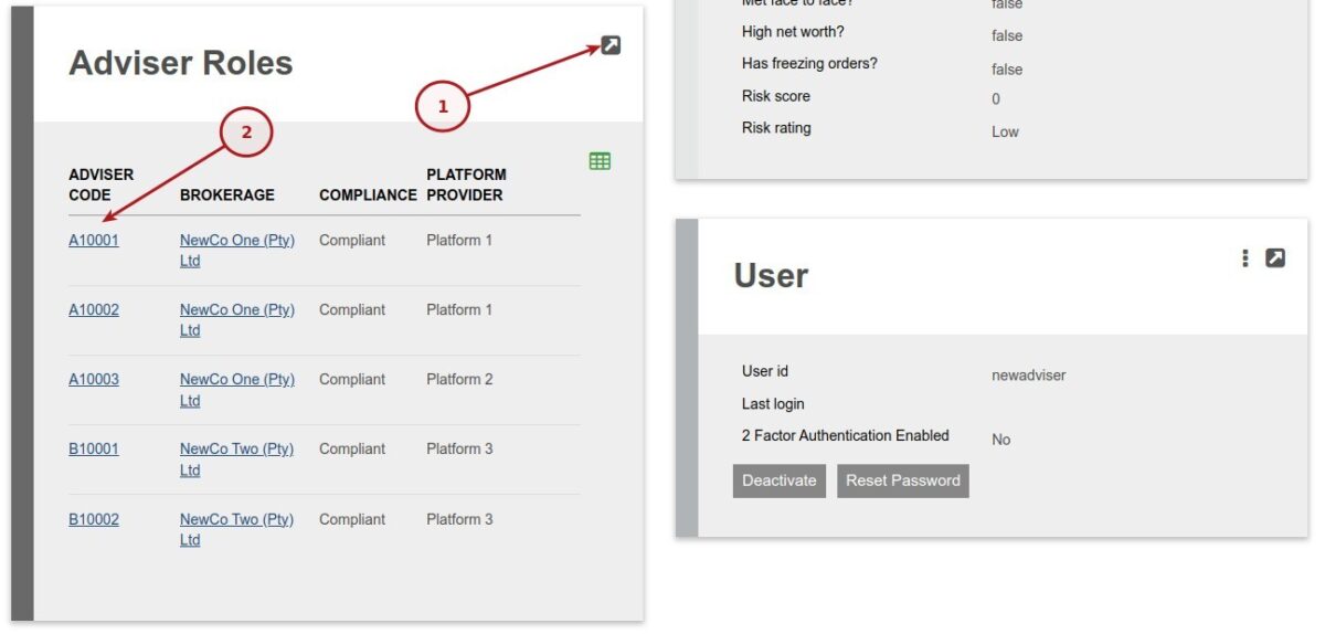 Adviser Client Management
