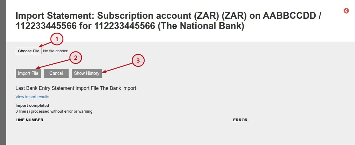 Import Bank Statements